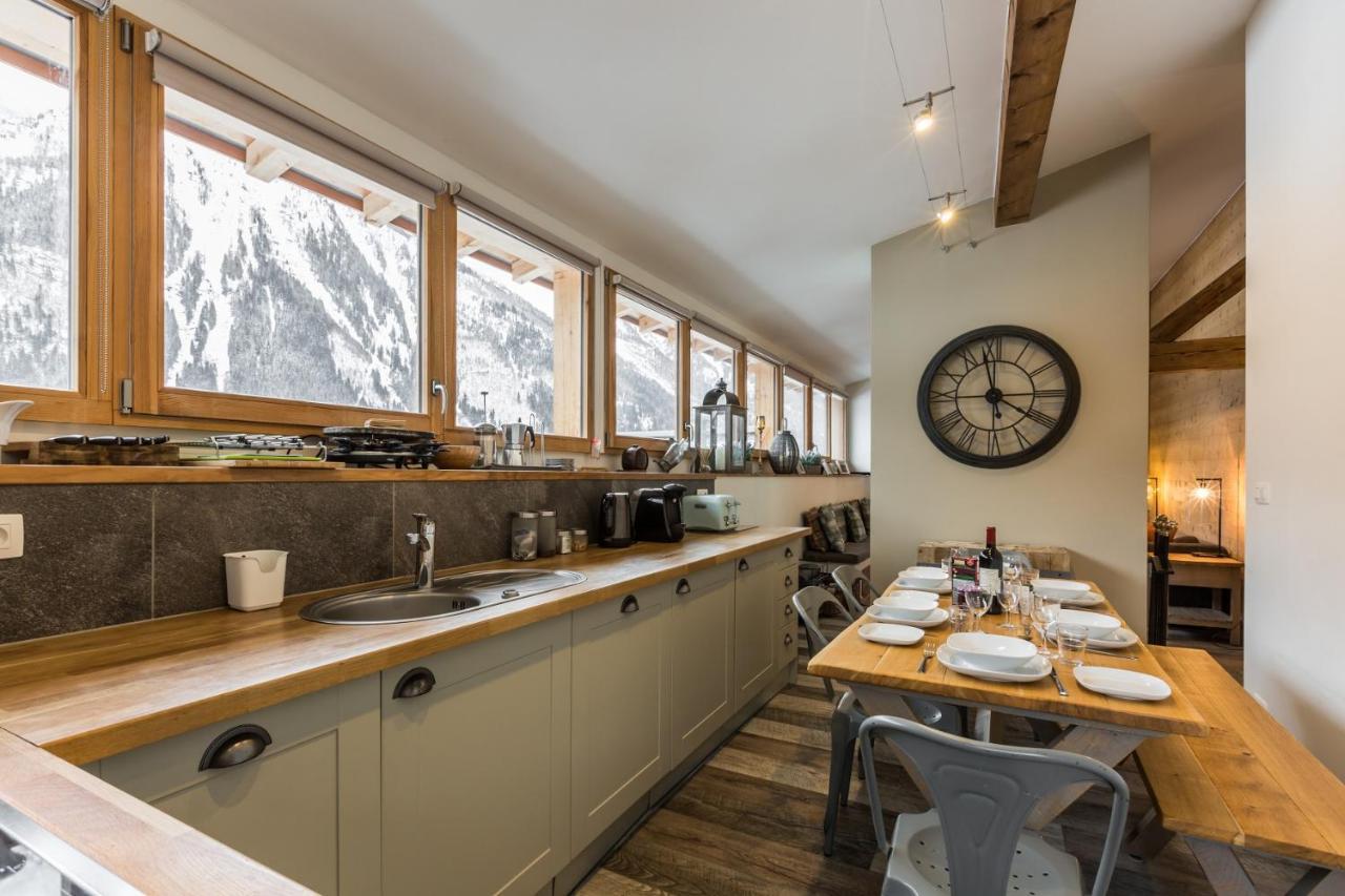 Loft Apartment High Rimaye - Mont Blanc Views, Close To Brevent Chamonix Buitenkant foto